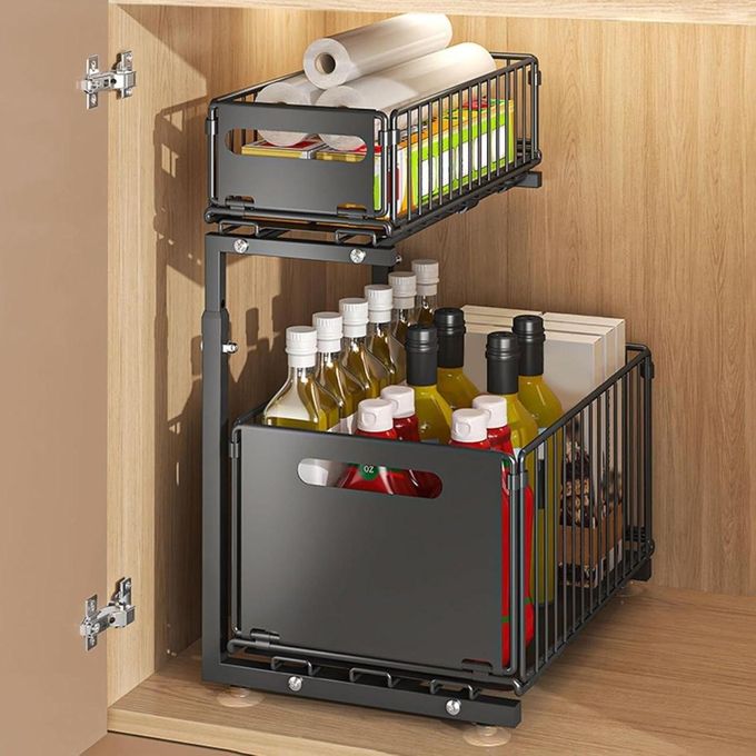 Étagère Coulissante Multifonction Cuisine & Salle de Bain – Gain de Place