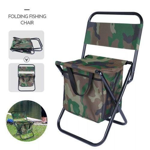 Chaise pliante avec sac de rangement