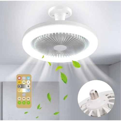 Lampe LED et ventilateur avec télécommande