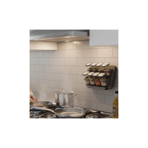 Organisateur d'épices mural pouvant contenir huit pots - une solution de rangement moderne