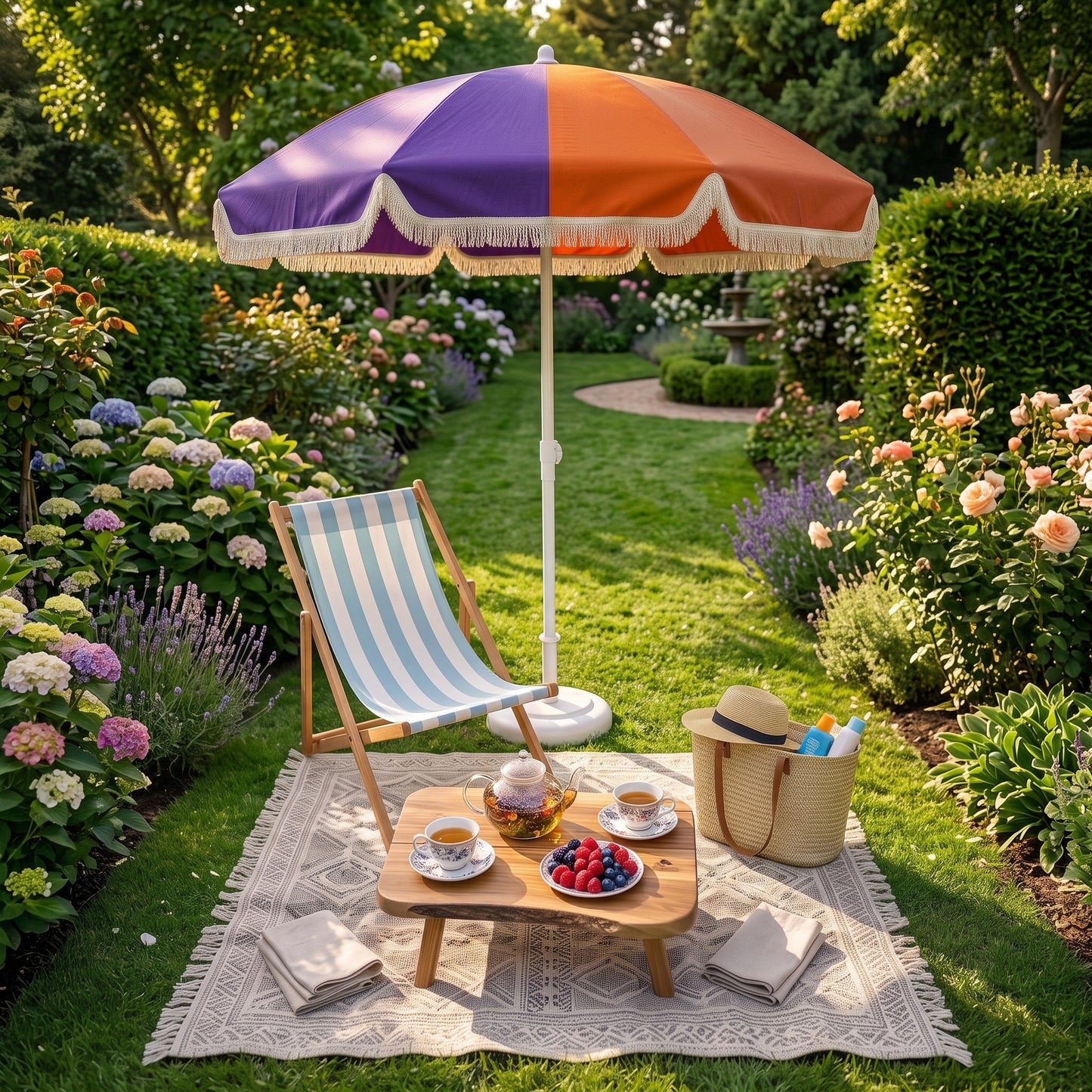 Parasol de Plage Inclinable – 2 m