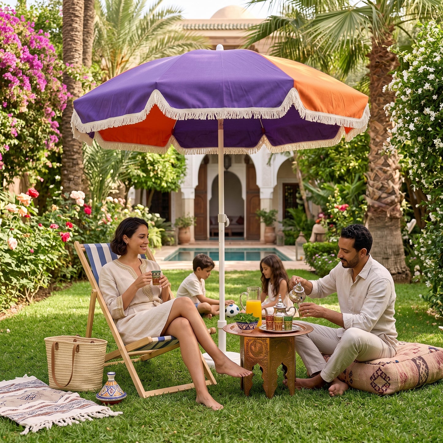 Parasol de Plage Inclinable – 2 m
