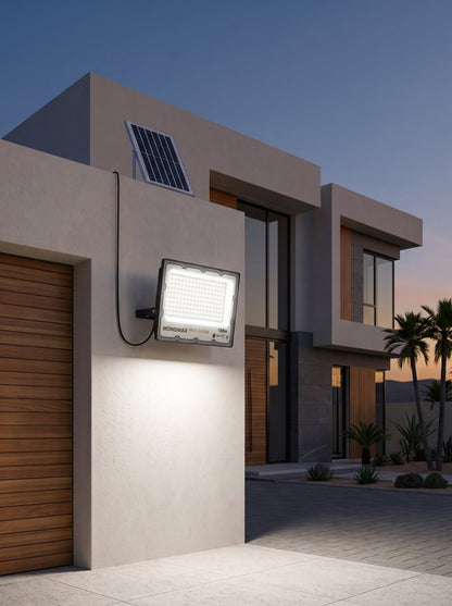 Projecteur Solaire LED 100W – Éclairage Extérieur Puissant