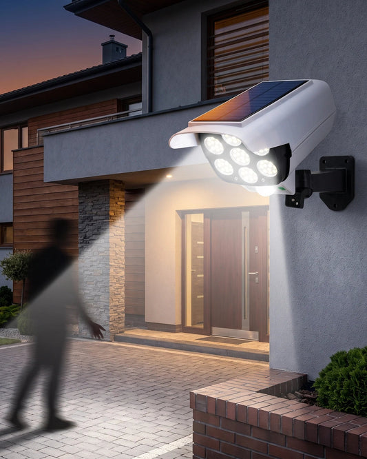 Lampe Solaire Murale 77 LED - Détecteur de Mouvement