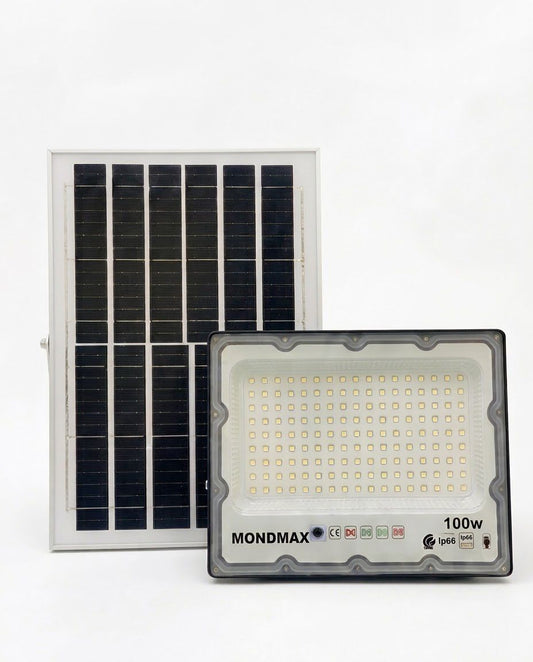 Projecteur Solaire LED 100W – Éclairage Extérieur Puissant